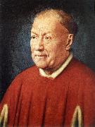 EYCK, Jan van Portrait of Cardinal Niccolo Albergati dfg oil